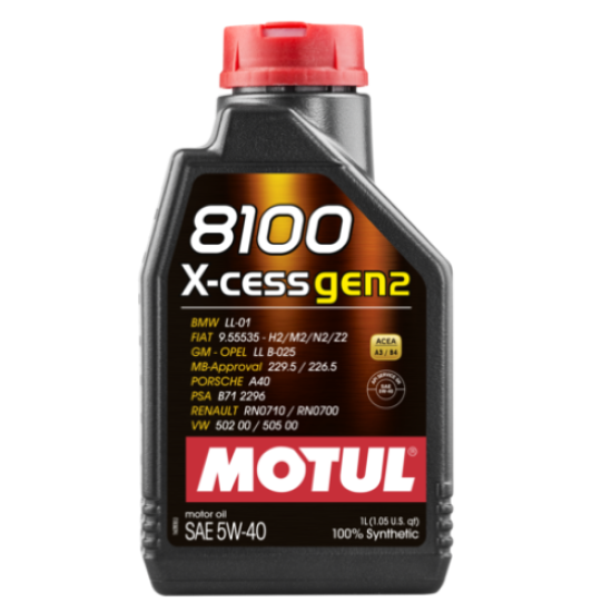 MOTUL 8100 X-CESS Gen2 5W40 1L MOTUL 8100 X-CESS Gen2 5W40 1L